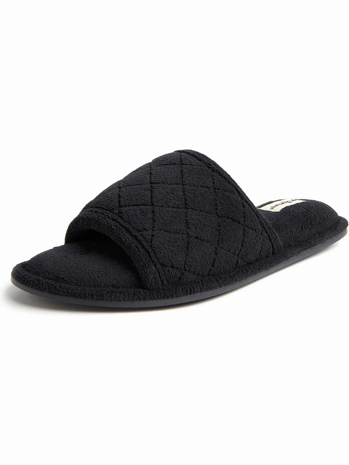 Womens Padded Insole Man Made Slide Slippers