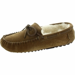 Womens Padded Insole Suede Moccasin Slippers Womens Slippers at low price