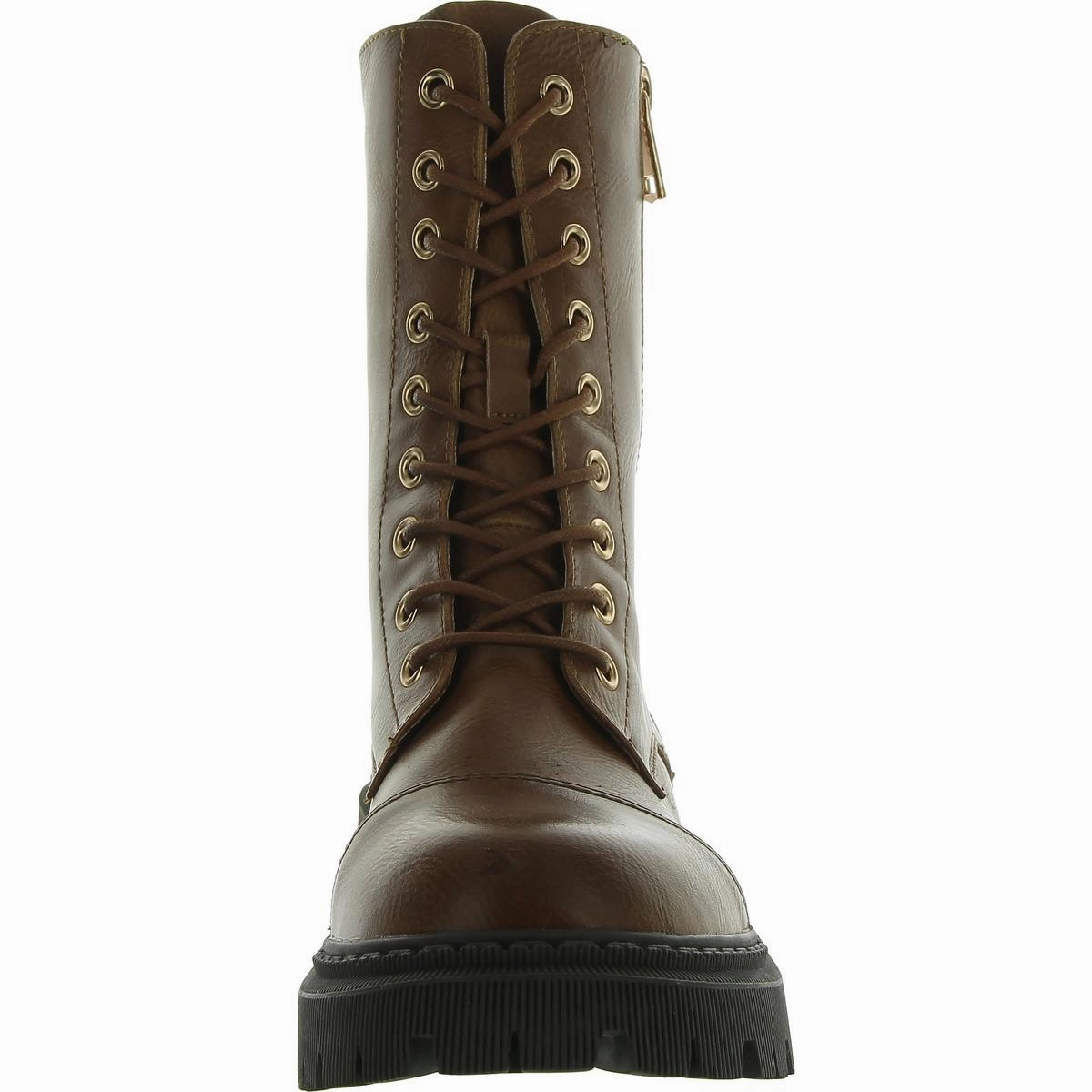 Womens Round toe Lace up Combat & Lace-Up Boots