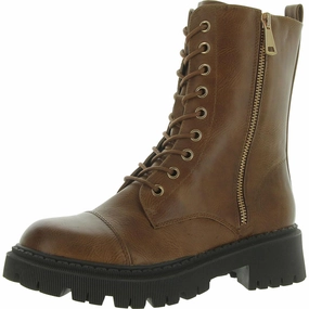 Womens Round toe Lace up Combat & Lace-Up Boots High-quality Womens Boots discount