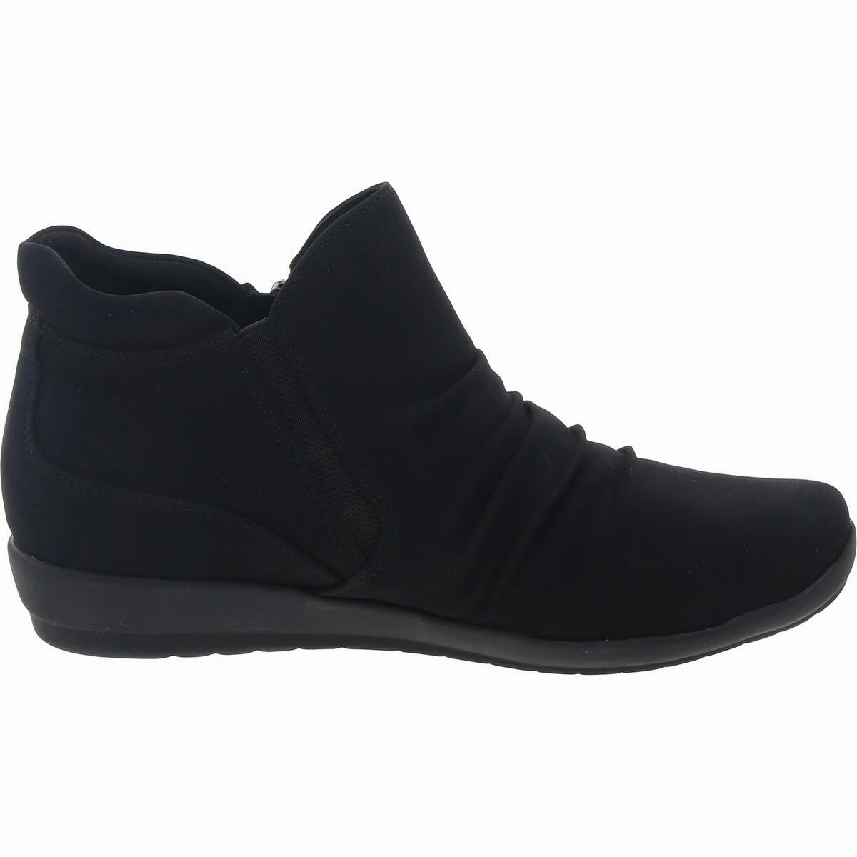 Womens Ruched Man Made Booties
