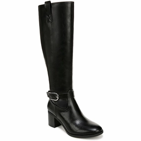 Womens Solid Man Made Knee-High Boots Womens Boots sale online