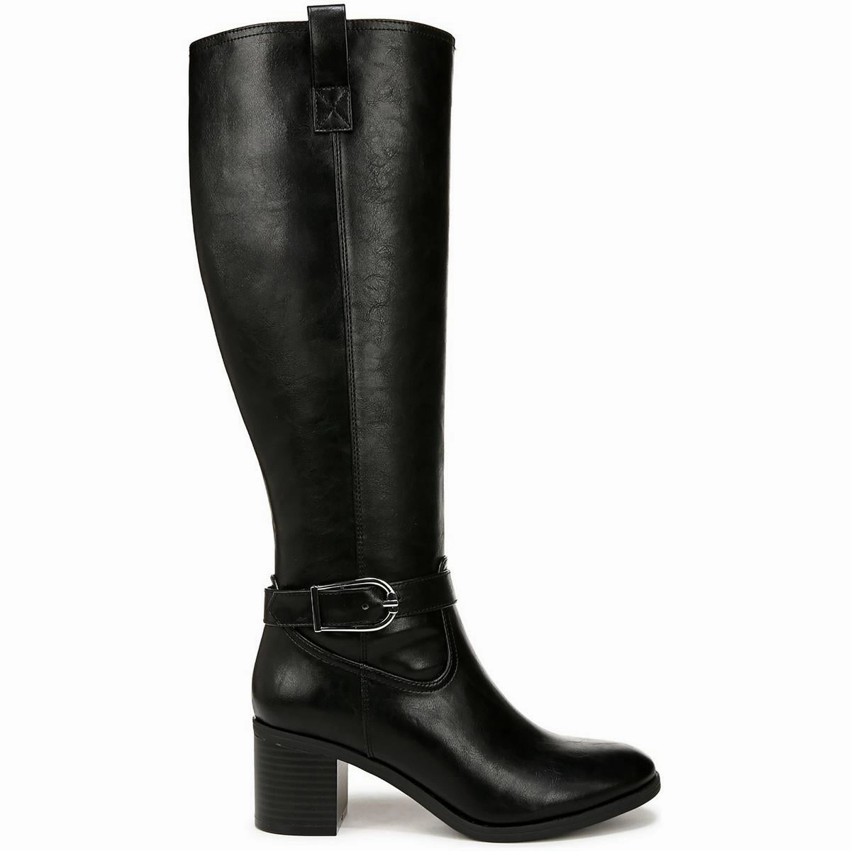 Womens Solid Man Made Knee-High Boots