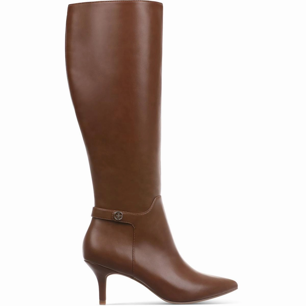Womens Solid Man Made Knee-High Boots