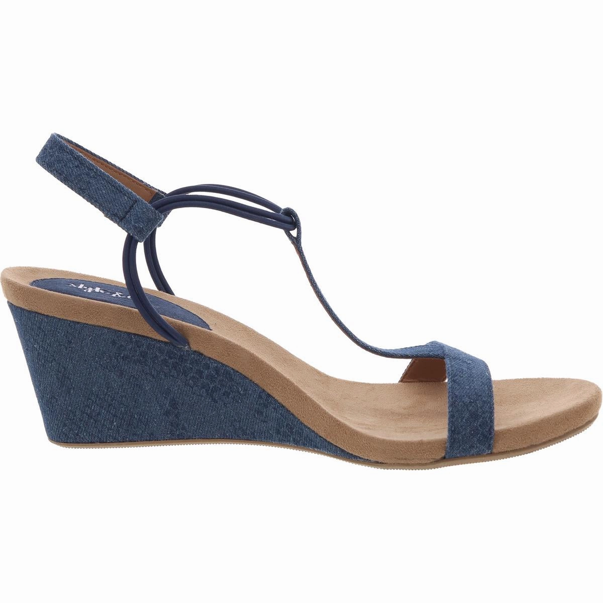 Womens Solid Wedge Sandals