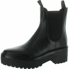 Womens Stretch Leather Chelsea Boots Promo on Womens Fashionable Boots