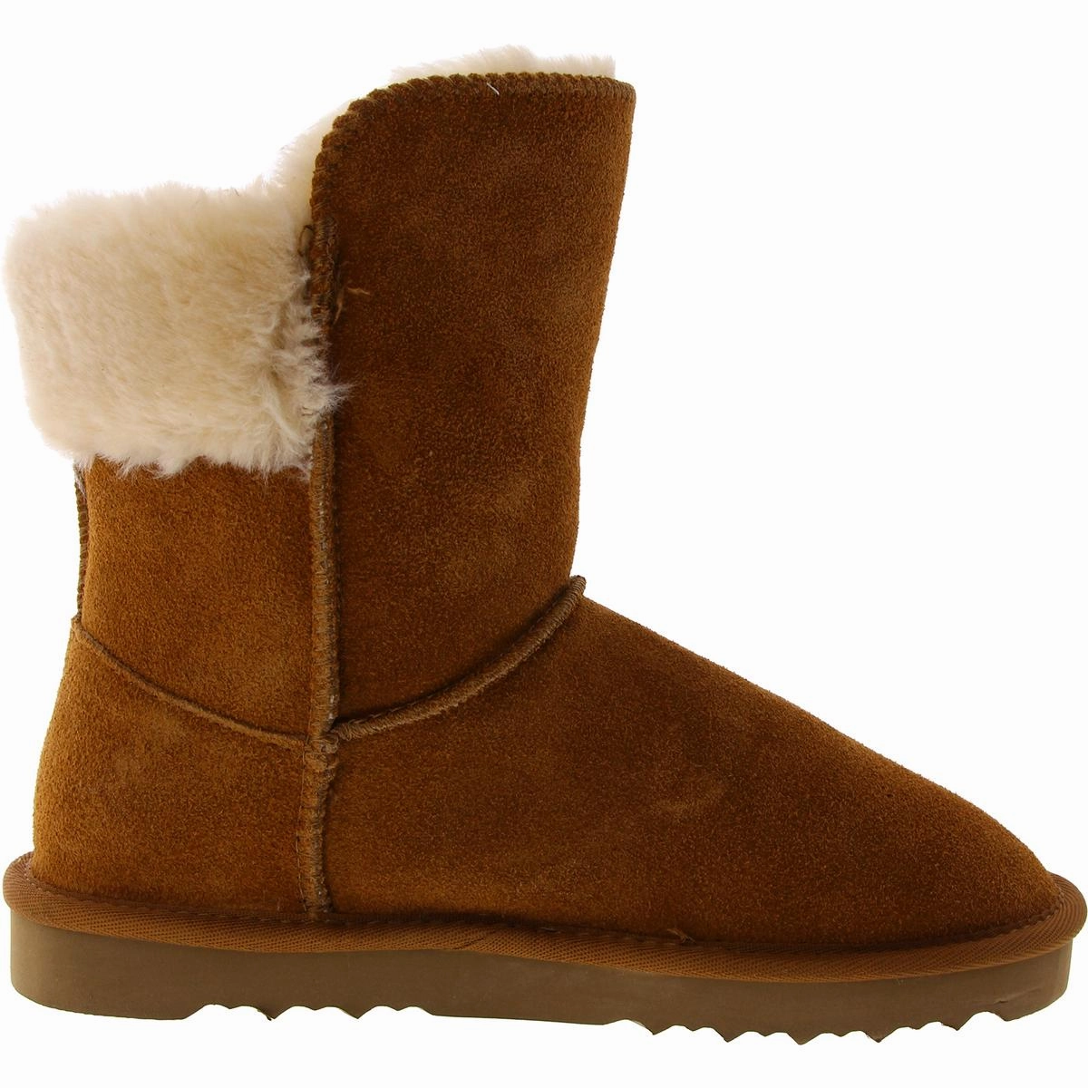 Womens Suede Cold Weather Shearling Boots