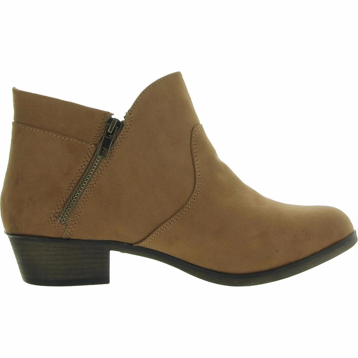 Womens Zip Up Casual Booties