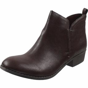 Womens Zipper Faux Leather Booties Comfortable Womens Boots low price
