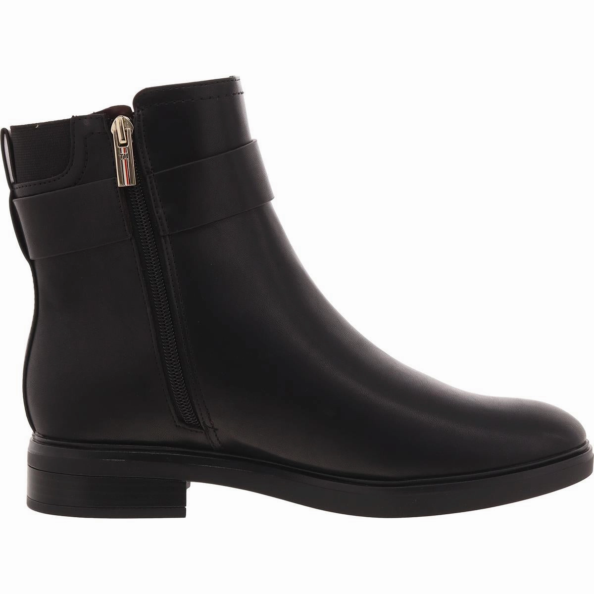 Womens Zipper Faux Leather Chelsea Boots