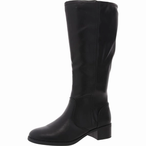 Womens Zipper Manmade Knee-High Boots Cheap Womens Boots for winter