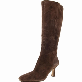 Womens Zipper Suede Knee-High Boots Womens Boots clearance deals