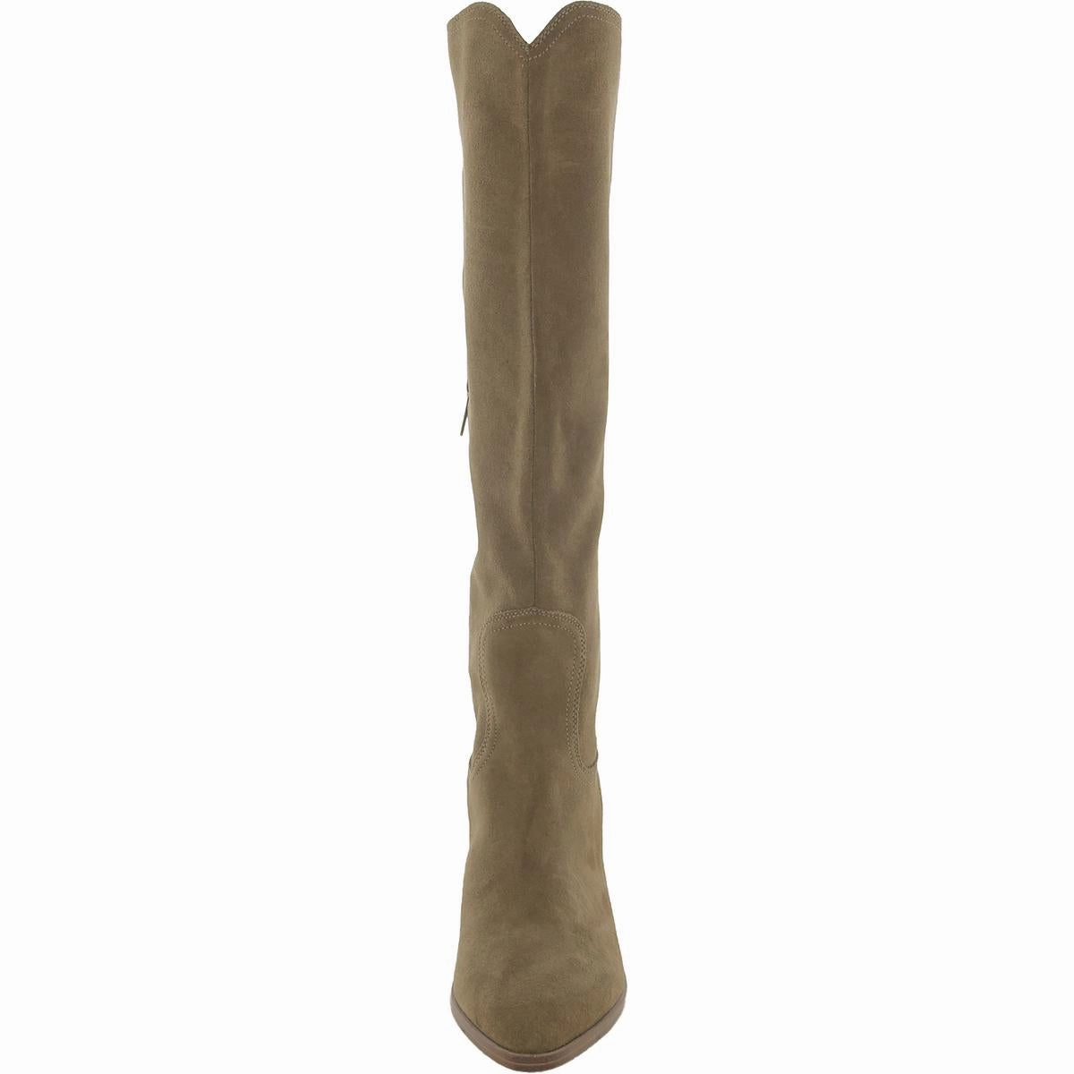 Wrangle Womens Suede Stacked Heel Knee-High Boots