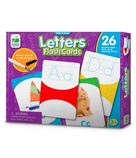 Write & Erase Letters Flash Cards